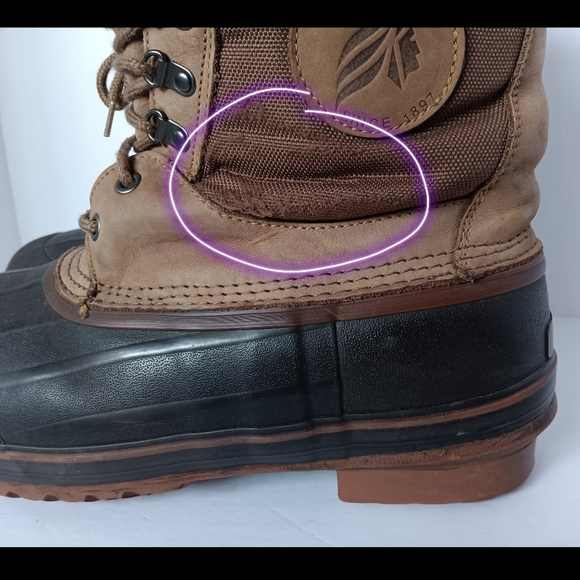 ? LaCrosse Leather Winter Rubber Duck Boots Thinsulate Mens 12 Brown Lined Snow main image 8